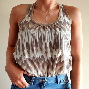 Express brown & cream tank